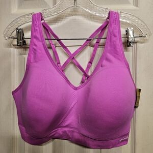 Pink active seamless air lightly lined sports bra XXL NEW